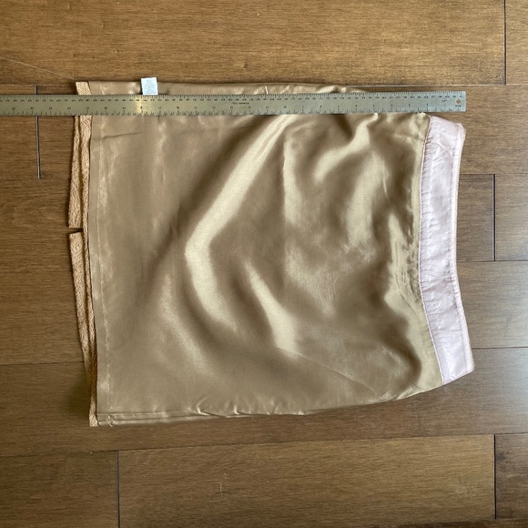 Vintage Y2K/1990s Banana Republic Paisley Gold Thread Pencil Skirt Size - Picture 8 of 10